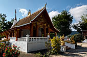 Luang Prabang, Laos. Wat Phonsaat, the temple on the opposite shore of the Nam Khan.